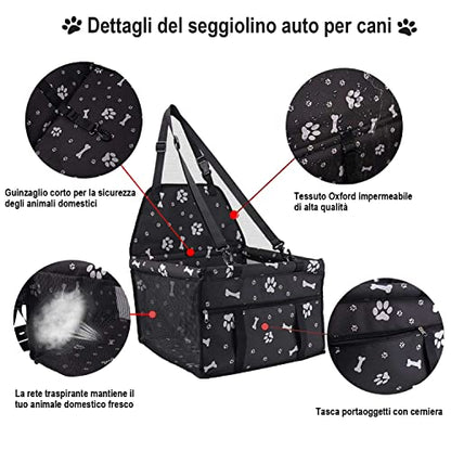 Petzento - Il Posto Preferito del Tuo Cane in Auto – Sicuro, Morbido e Facile da Installare