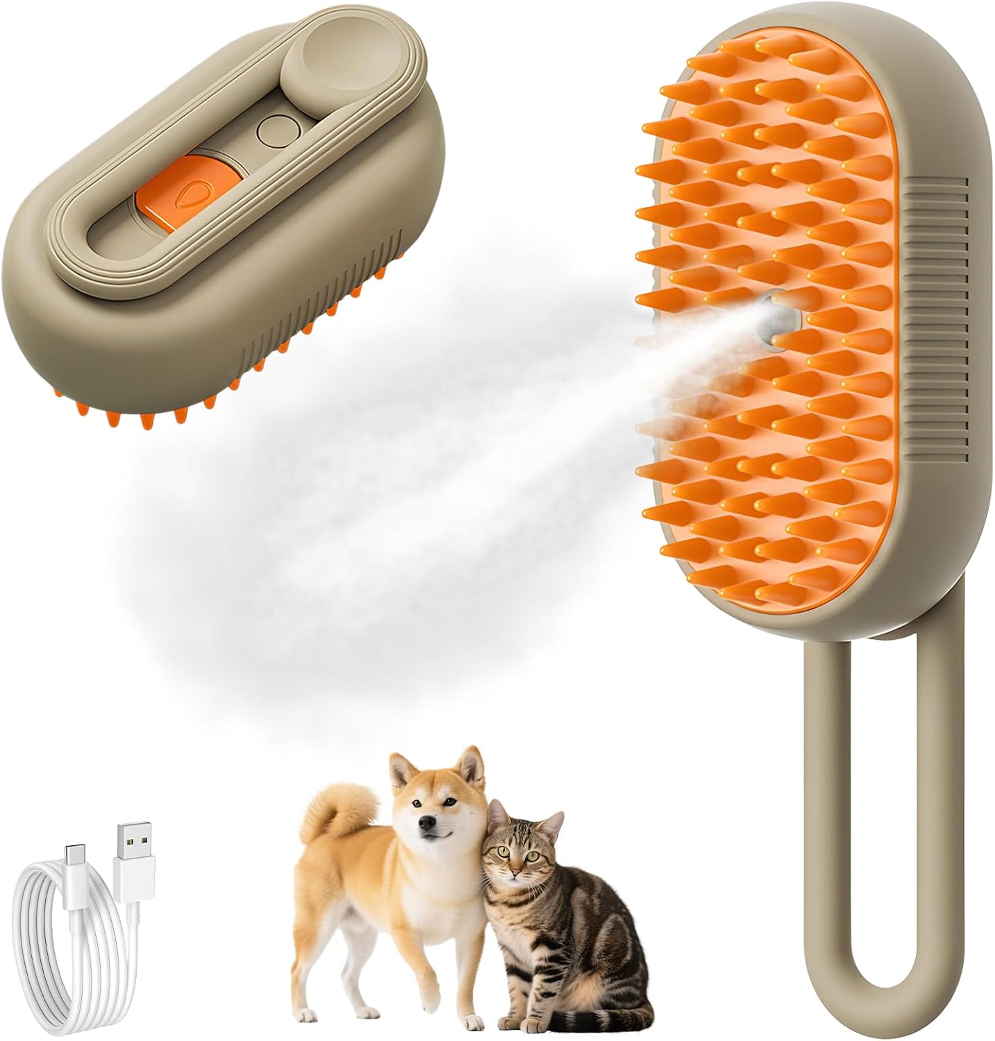 Petzento-Spazzola a Vapore per Gatti e Cani