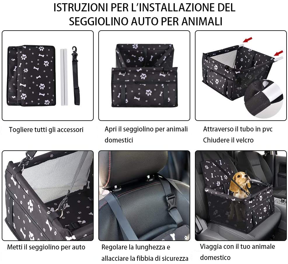 Petzento - Il Posto Preferito del Tuo Cane in Auto – Sicuro, Morbido e Facile da Installare